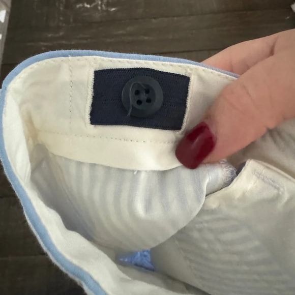 CREWCUTS NWT Ludlow Seersucker Blue White Striped Shorts Size 6 - Picture 6 of 8